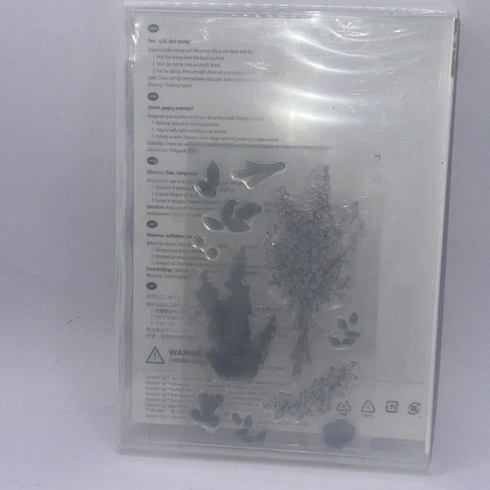 Stampin' Up! Lots of Lavender Photopolymer Stamp Set - 11 Pieces floral shadow